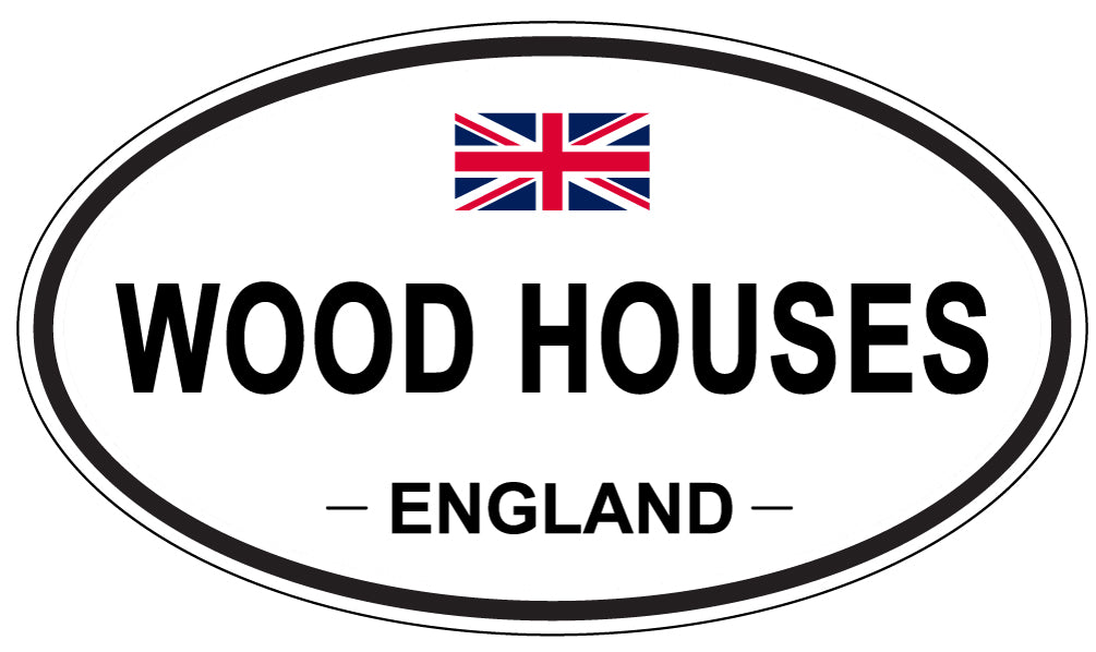 WOOD HOUSES, England - Oval Magnet