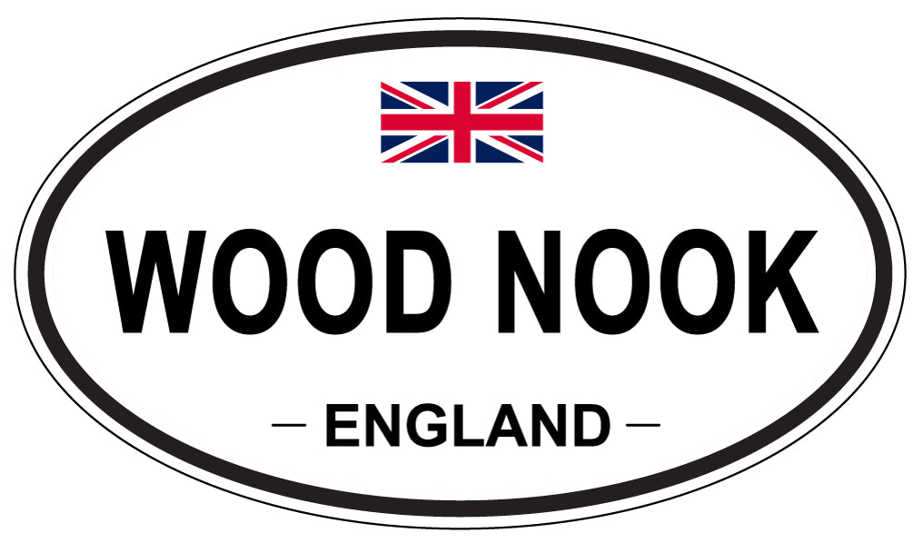 WOOD NOOK, ENGLAND - Oval Sticker