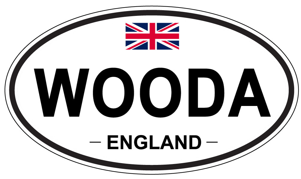 WOODA, England - Oval Magnet