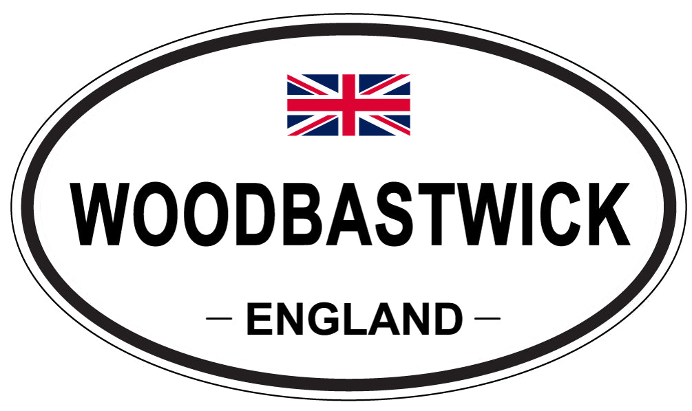 WOODBASTWICK, ENGLAND - Oval Sticker