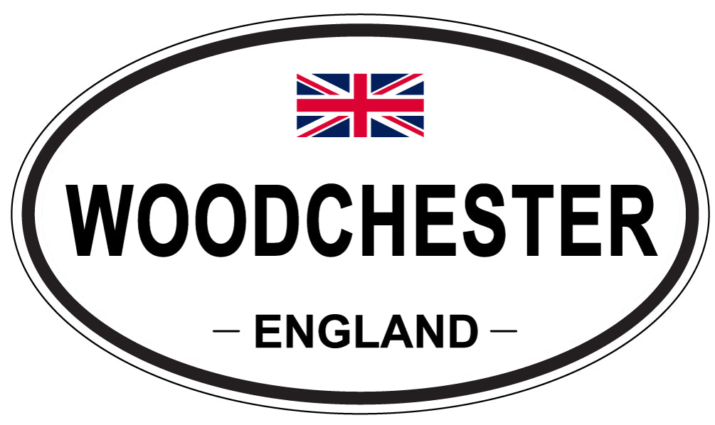 WOODCHESTER, ENGLAND - Oval Sticker