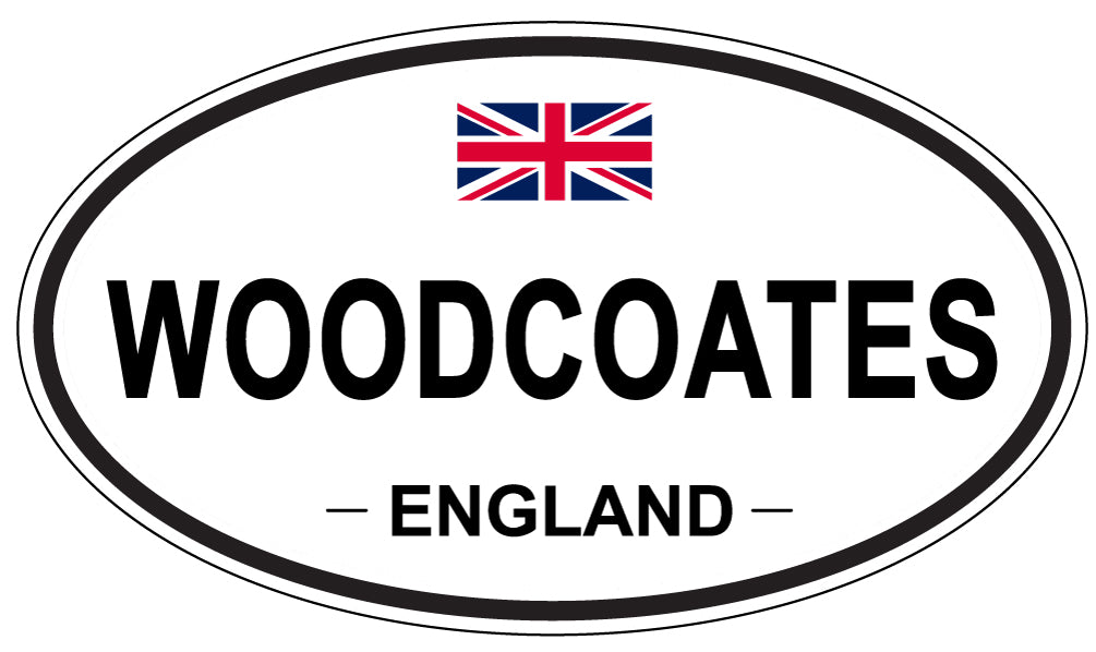 WOODCOATES, ENGLAND - Oval Sticker