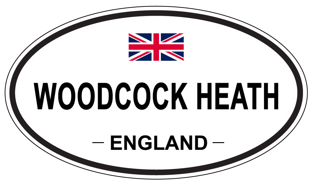 WOODCOCK HEATH, ENGLAND - Oval Sticker