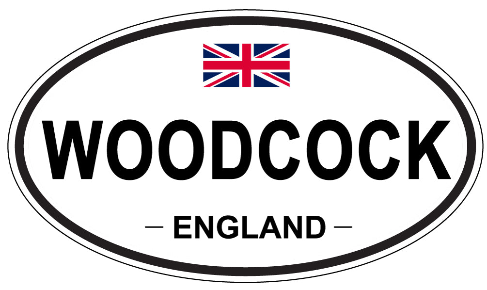 WOODCOCK, ENGLAND - Oval Sticker