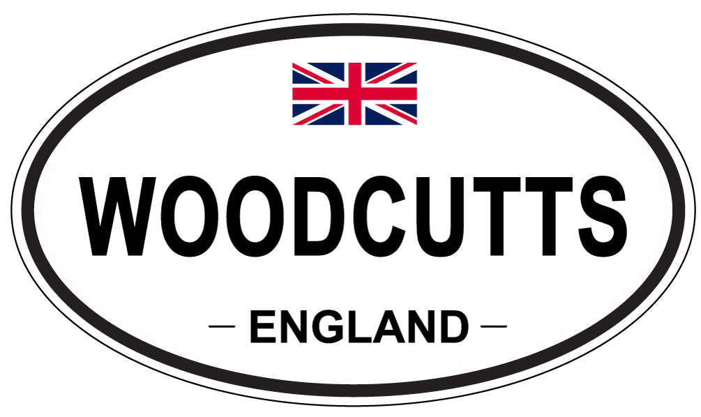 WOODCUTTS, England - Oval Magnet