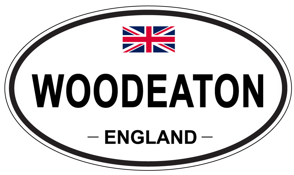 WOODEATON, ENGLAND - Oval Sticker