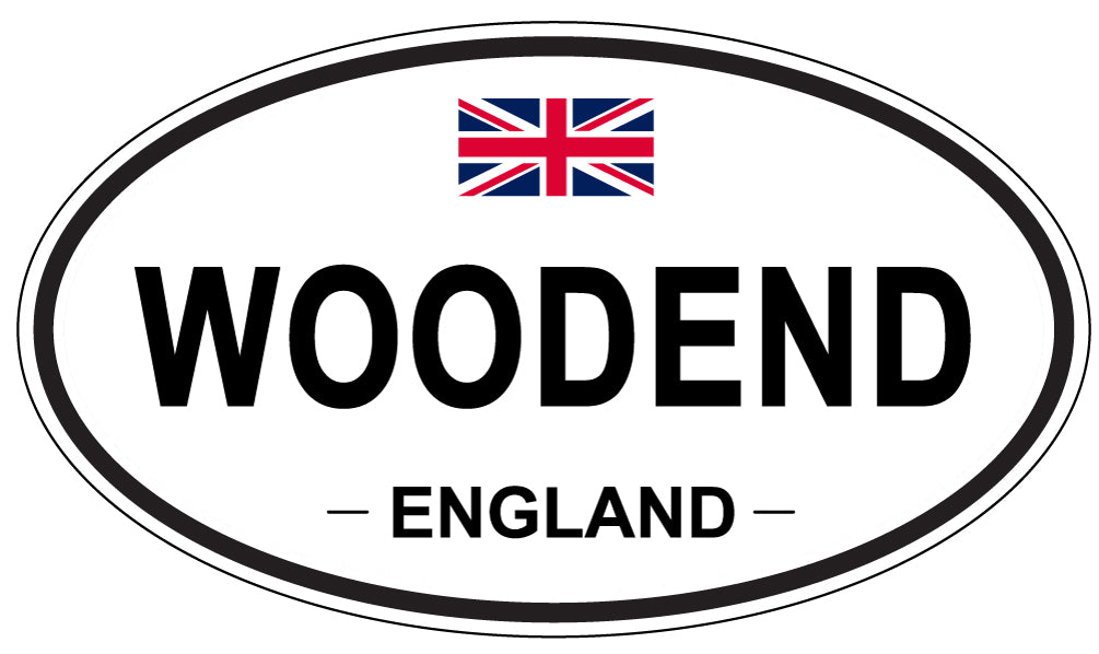 WOODEND, ENGLAND - Oval Sticker