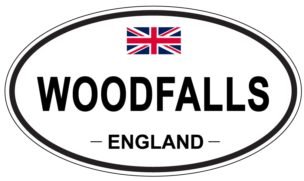WOODFALLS, ENGLAND - Oval Sticker