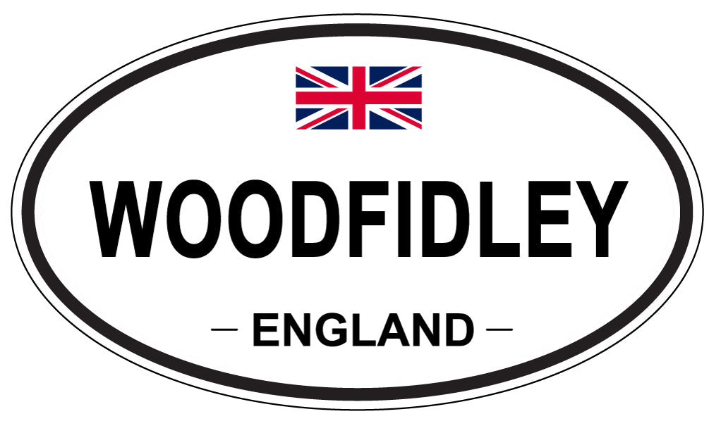 WOODFIDLEY, ENGLAND - Oval Sticker