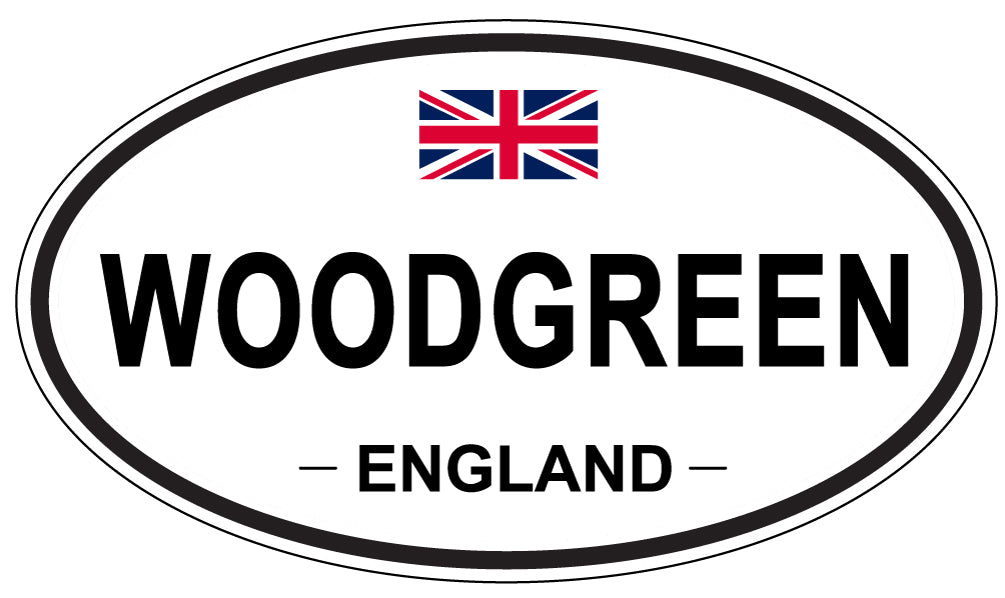 WOODGREEN, ENGLAND - Oval Sticker