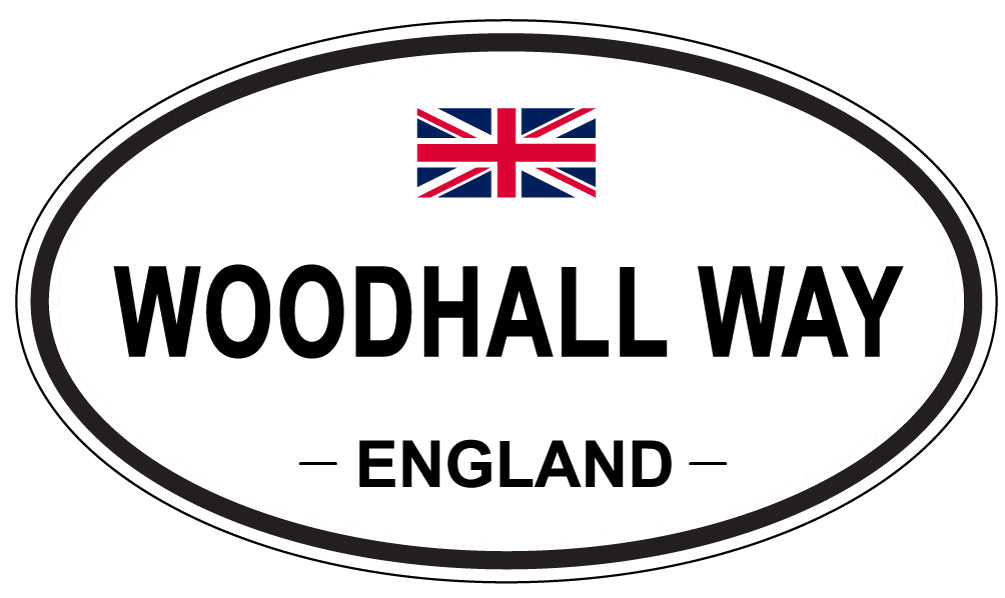 WOODHALL WAY, England - Oval Magnet