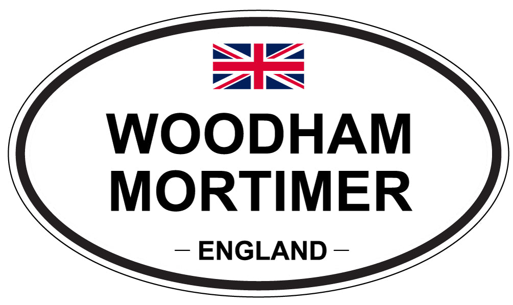 WOODHAM MORTIMER, ENGLAND - Oval Sticker