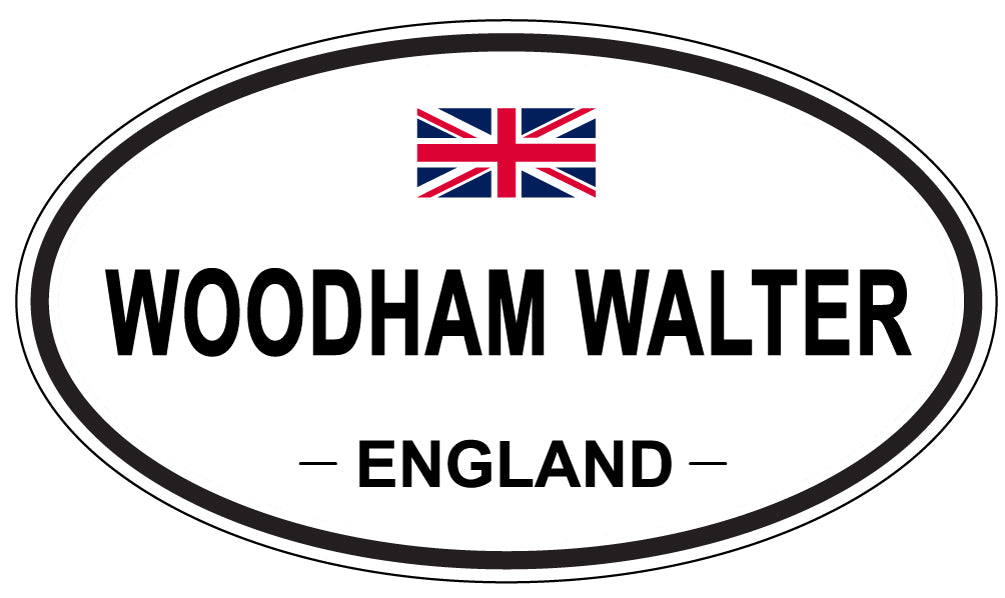 WOODHAM WALTER, ENGLAND - Oval Sticker