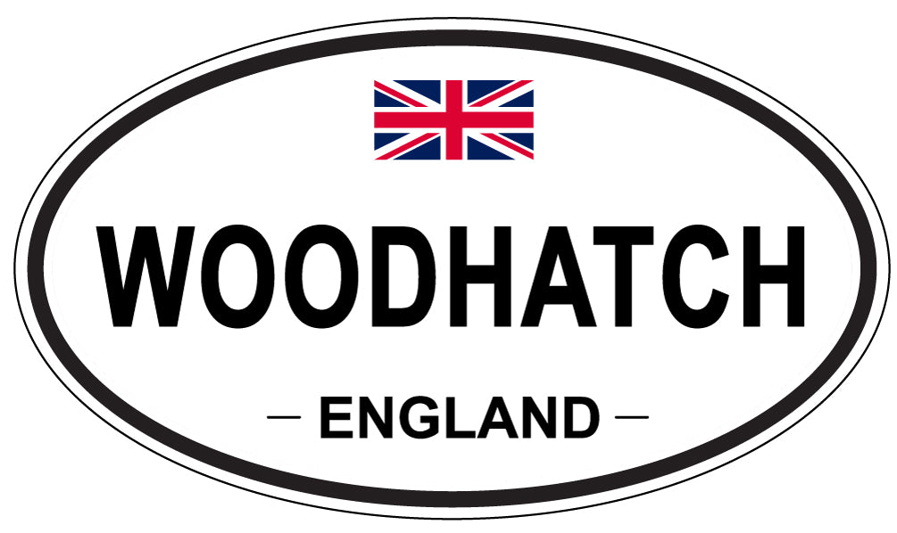 WOODHATCH, ENGLAND - Oval Sticker