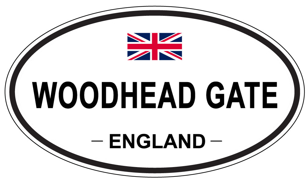 WOODHEAD GATE, ENGLAND - Oval Sticker