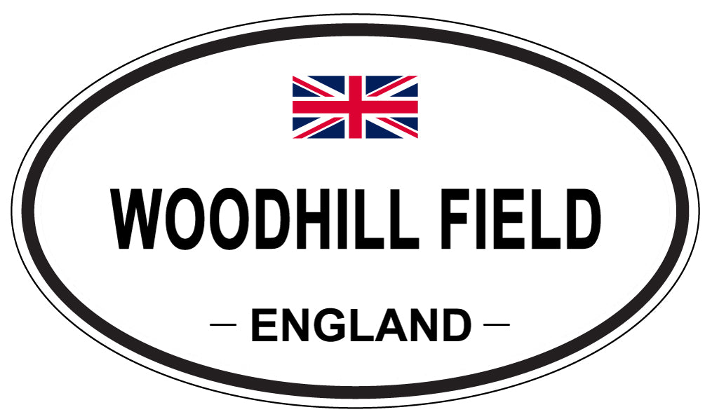 WOODHILL FIELD, ENGLAND - Oval Sticker