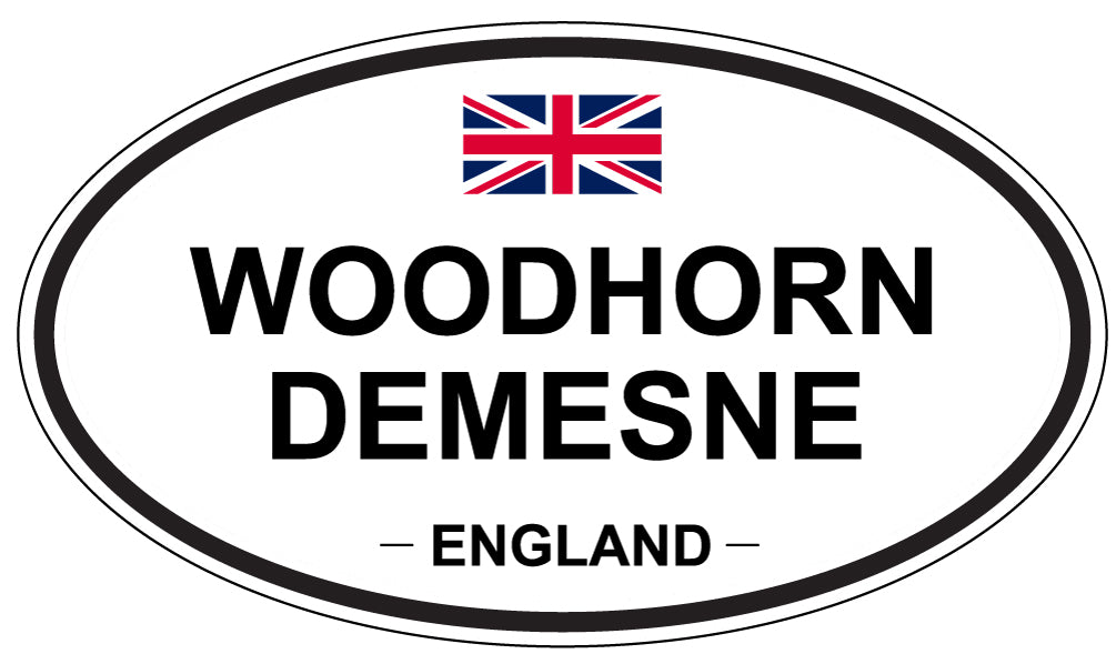 WOODHORN DEMESNE, ENGLAND - Oval Sticker