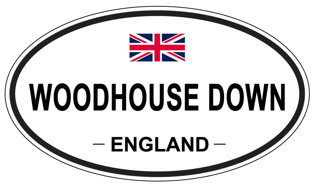 WOODHOUSE DOWN, ENGLAND - Oval Sticker