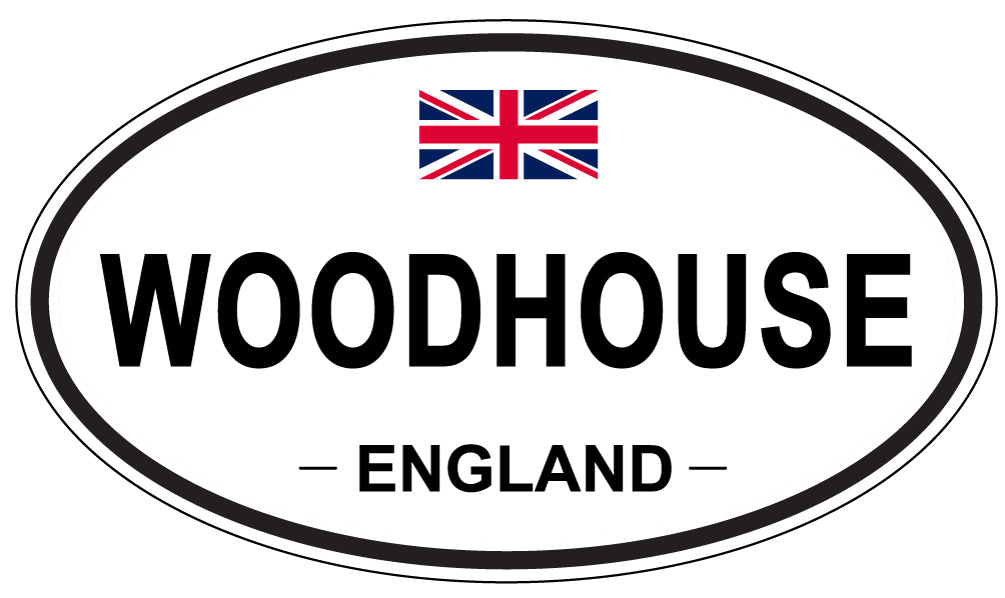 WOODHOUSE, ENGLAND - Oval Sticker