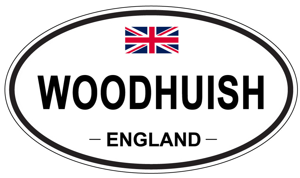 WOODHUISH, ENGLAND - Oval Sticker