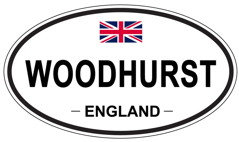 WOODHURST, ENGLAND - Oval Sticker