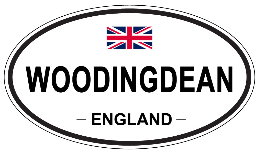 WOODINGDEAN, ENGLAND - Oval Sticker