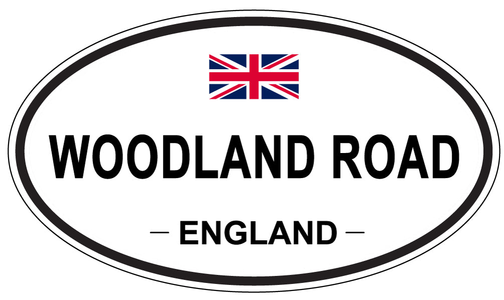 WOODLAND ROAD, England - Oval Magnet