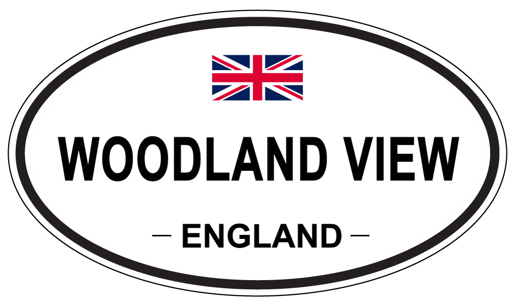 WOODLAND VIEW, England - Oval Magnet