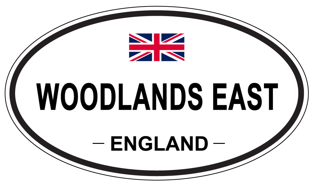 WOODLANDS EAST, ENGLAND - Oval Sticker