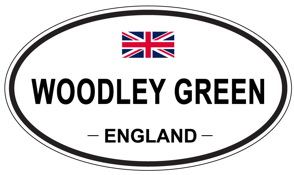WOODLEY GREEN, ENGLAND - Oval Sticker