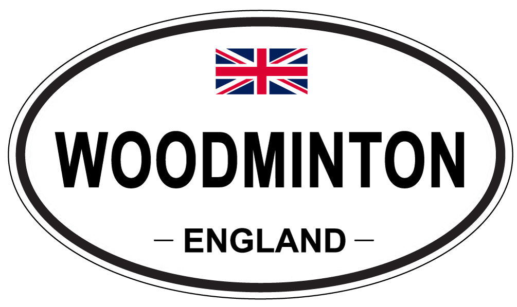 WOODMINTON, ENGLAND - Oval Sticker