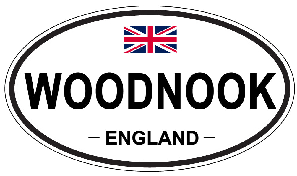 WOODNOOK, ENGLAND - Oval Sticker