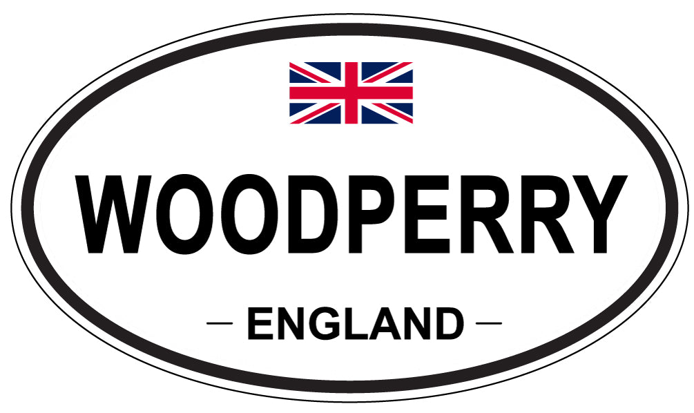 WOODPERRY, ENGLAND - Oval Sticker