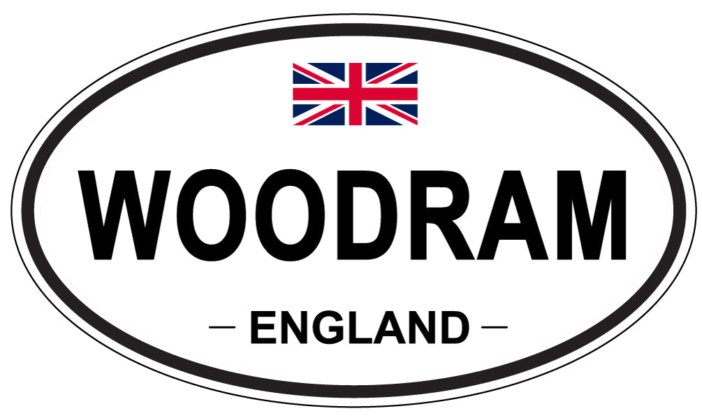 WOODRAM, England - Oval Magnet