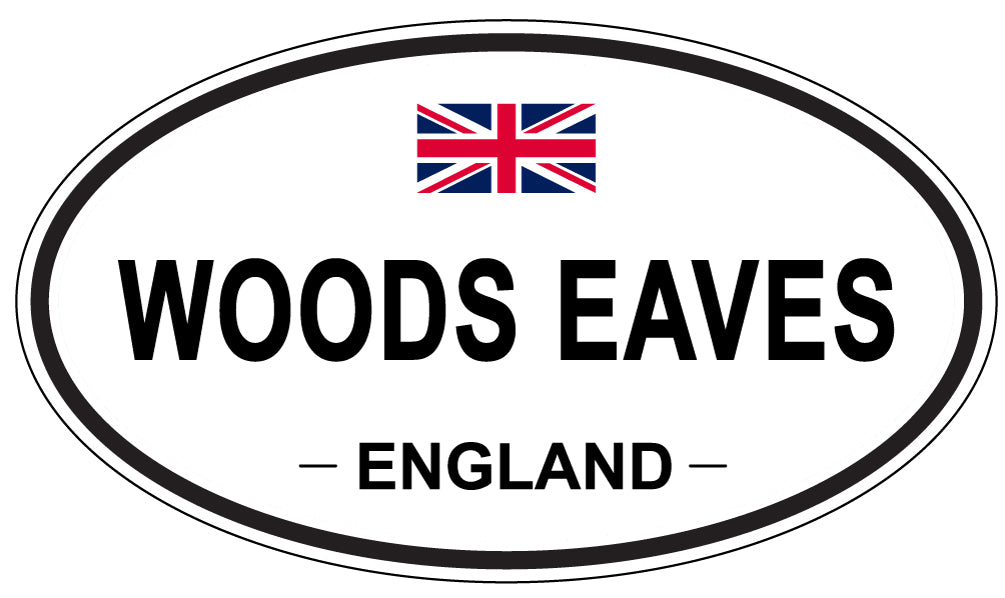 WOODS EAVES, England - Oval Magnet