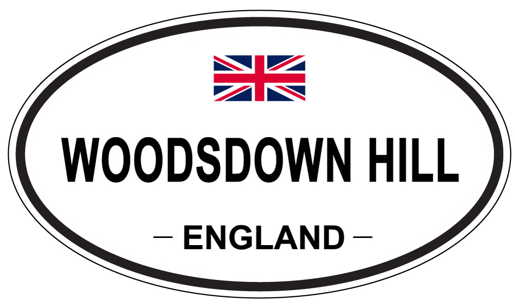WOODSDOWN HILL, England - Oval Magnet