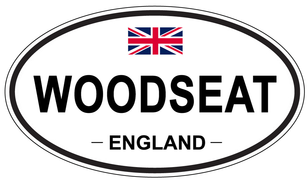 WOODSEAT, ENGLAND - Oval Sticker