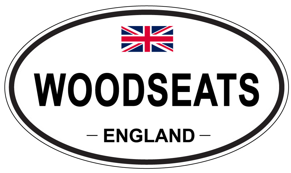 WOODSEATS, ENGLAND - Oval Sticker