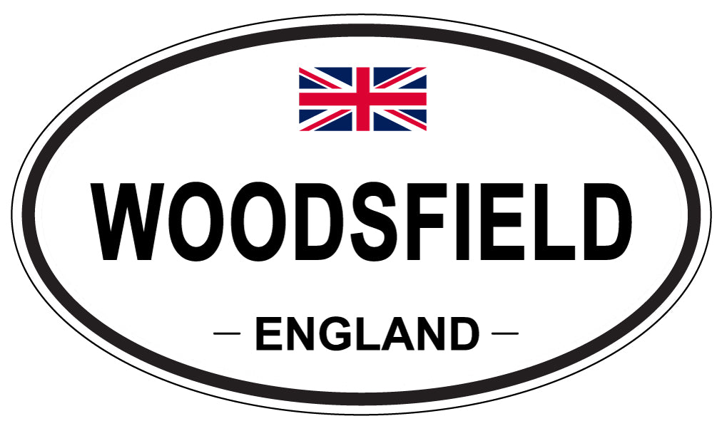 WOODSFIELD, ENGLAND - Oval Sticker