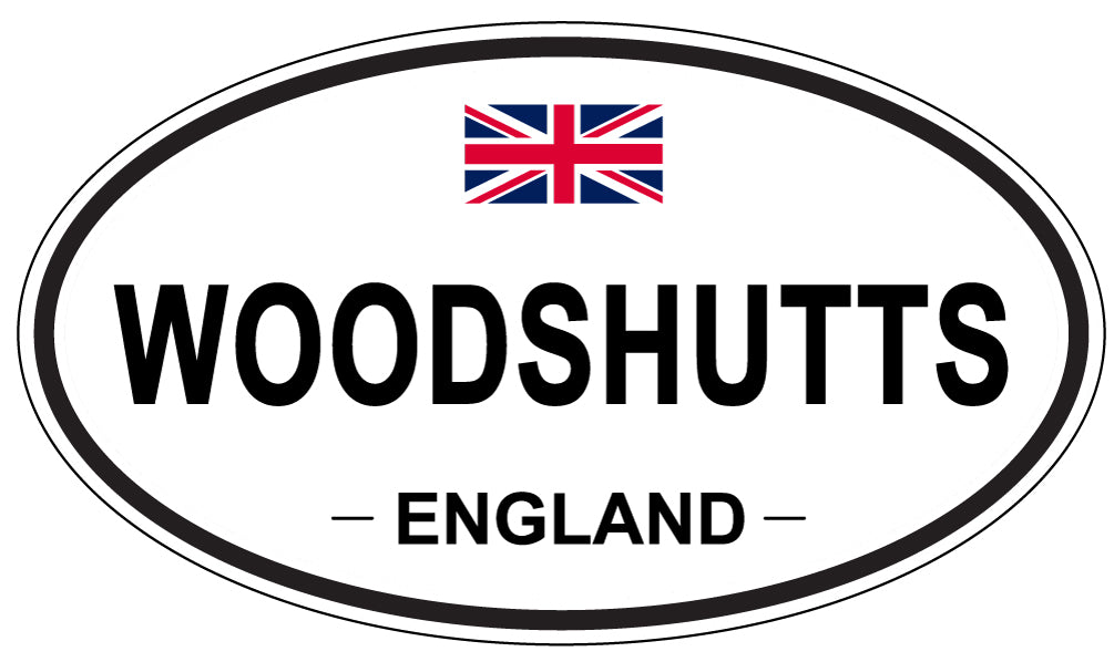 WOODSHUTTS, ENGLAND - Oval Sticker