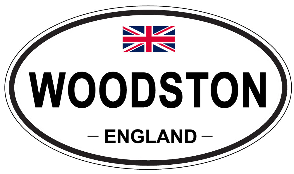 WOODSTON, ENGLAND - Oval Sticker