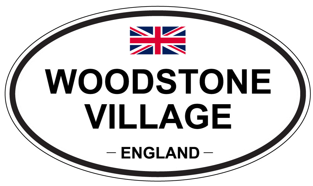 WOODSTONE VILLAGE, England - Oval Magnet