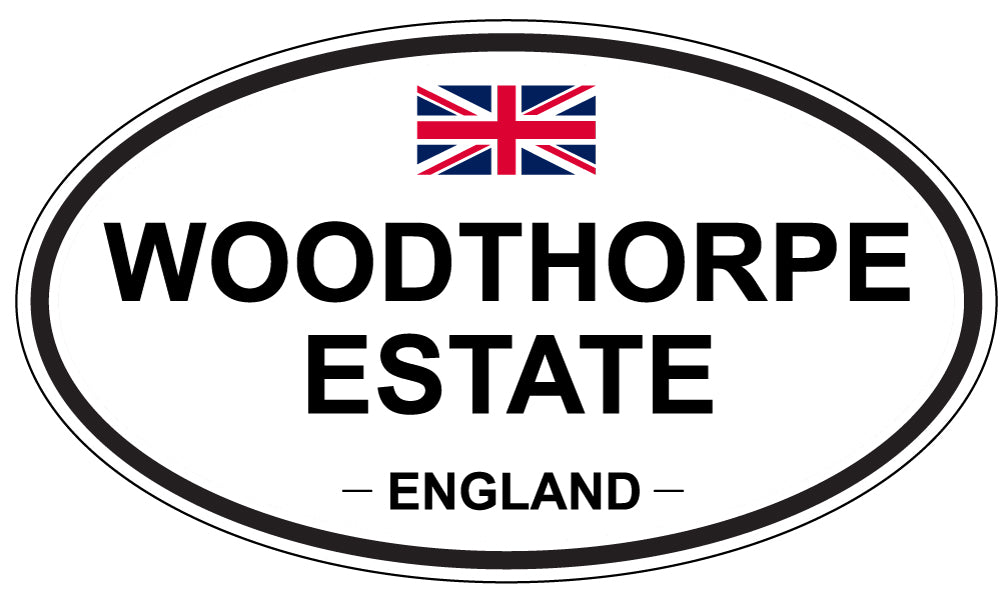 WOODTHORPE ESTATE, England - Oval Magnet