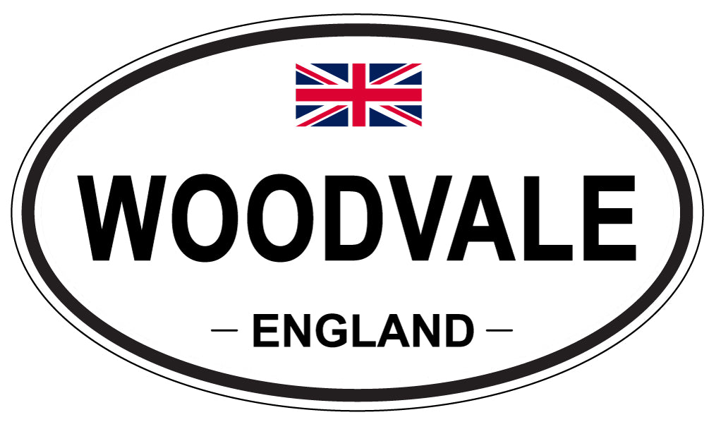WOODVALE, ENGLAND - Oval Sticker