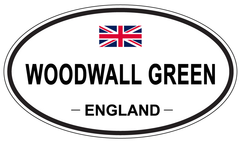 WOODWALL GREEN, England - Oval Magnet