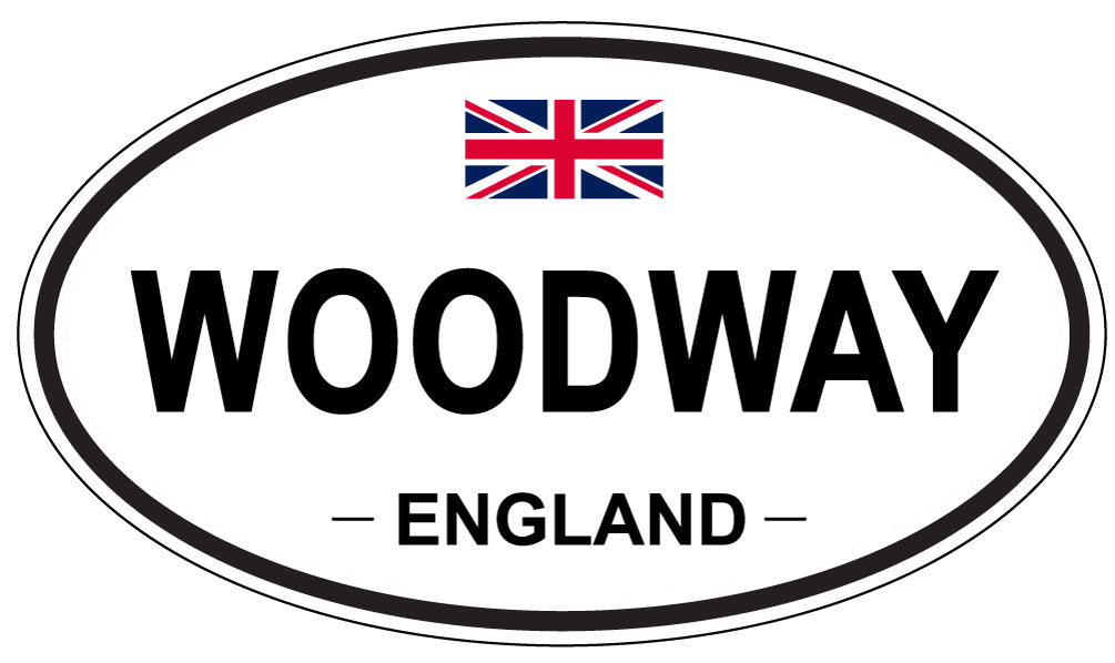 WOODWAY, ENGLAND - Oval Sticker