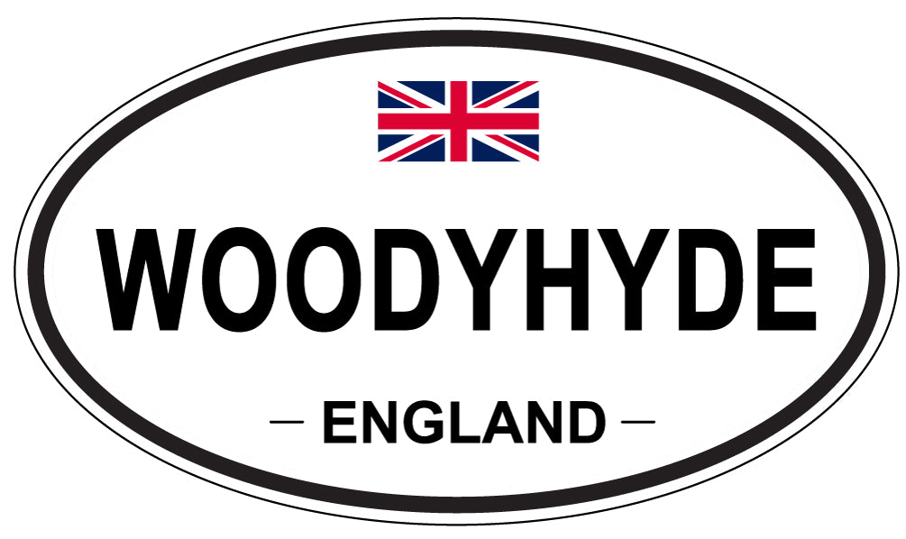 WOODYHYDE, ENGLAND - Oval Sticker