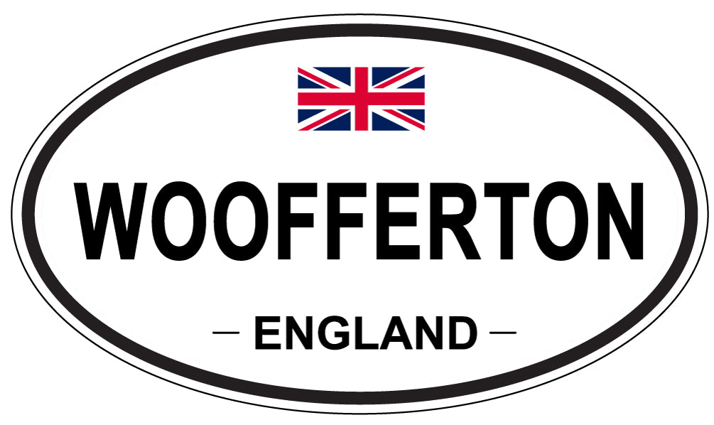 WOOFFERTON, ENGLAND - Oval Sticker