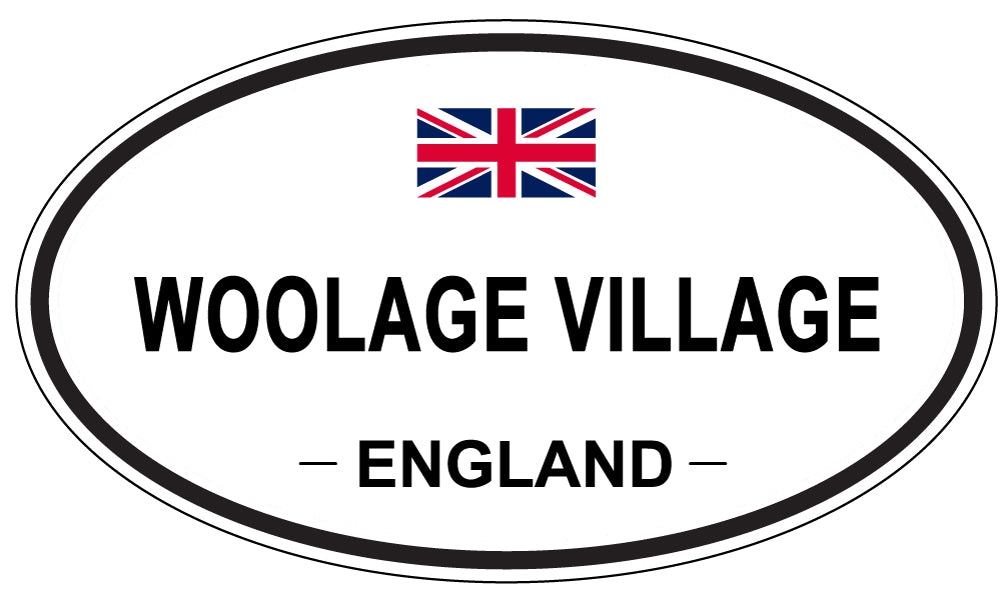 WOOLAGE VILLAGE, England - Oval Magnet