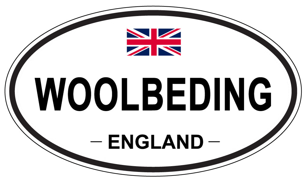 WOOLBEDING, ENGLAND - Oval Sticker